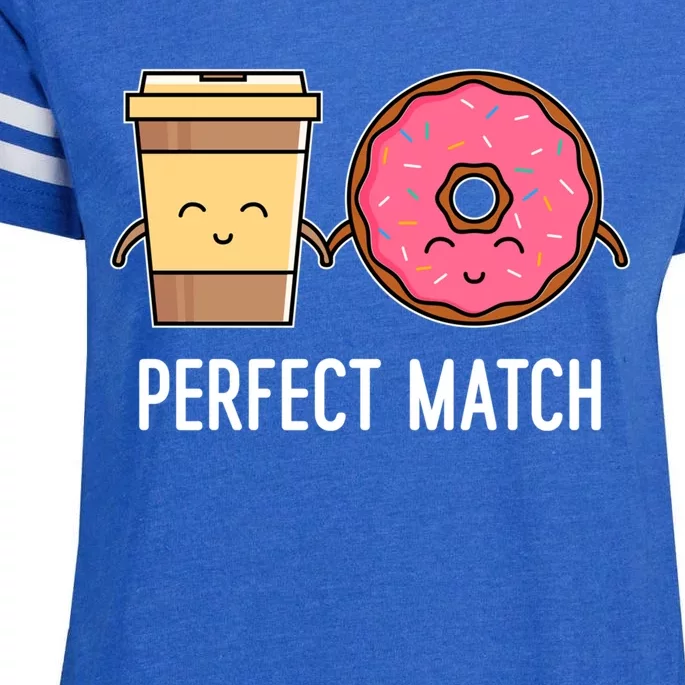 You Complete Me Perfect Match Valentine's Day Love Couples Gift Enza Ladies Jersey Football T-Shirt