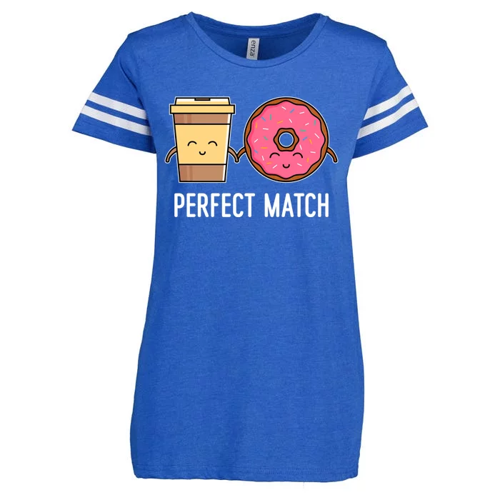 You Complete Me Perfect Match Valentine's Day Love Couples Gift Enza Ladies Jersey Football T-Shirt