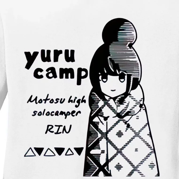 Yuru Camp Motosu High Solocamper Ladies Long Sleeve Shirt