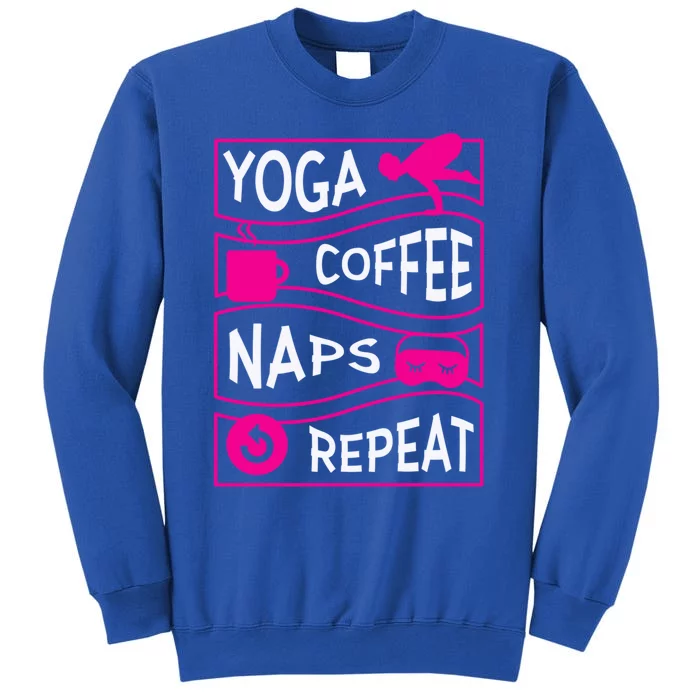 Yoga Coffee Naps Repeat Gift Sweatshirt