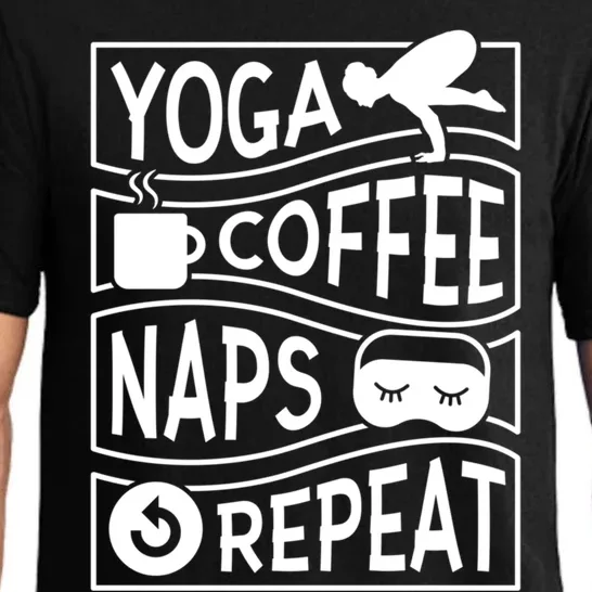 Yoga Coffee Naps Repeat Cute Gift Pajama Set