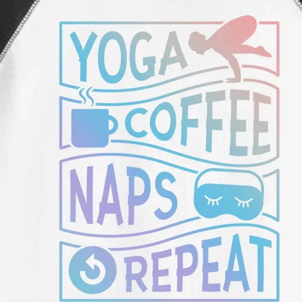 Yoga Coffee Naps Repeat Cool Gift Toddler Fine Jersey T-Shirt