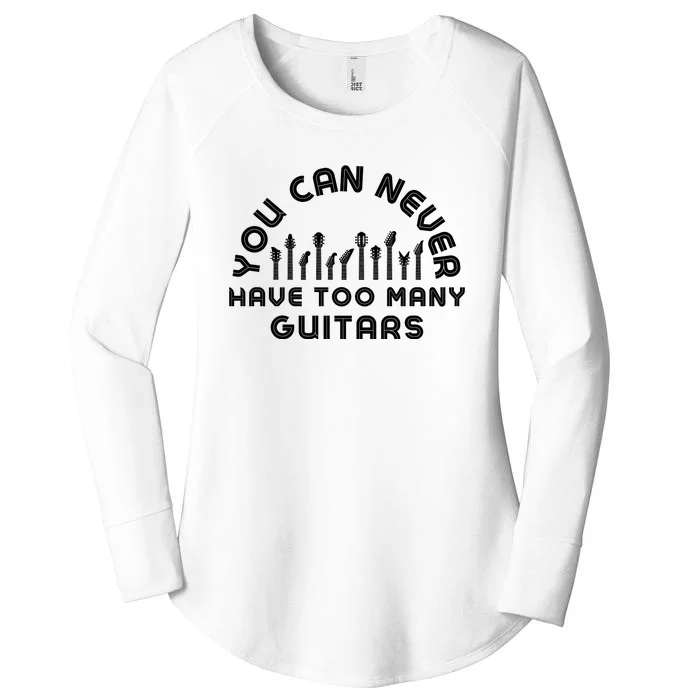 You Can Never Have Too Many Guitars Women's Perfect Tri Tunic Long Sleeve Shirt