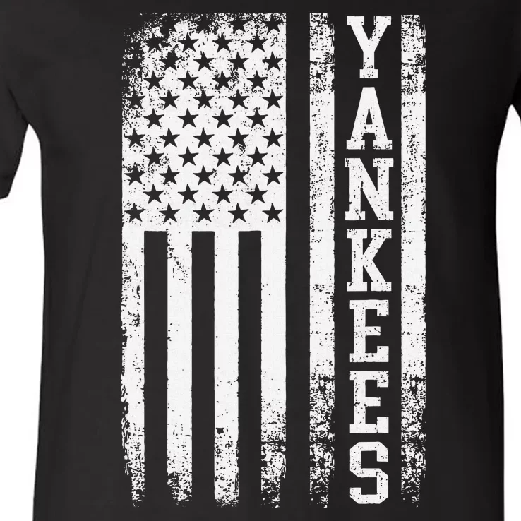 Y.A.N.K.E.E.S Classic New York Baseball V-Neck T-Shirt