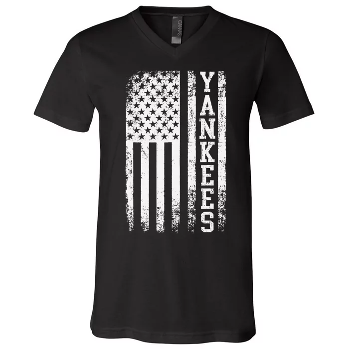 Y.A.N.K.E.E.S Classic New York Baseball V-Neck T-Shirt