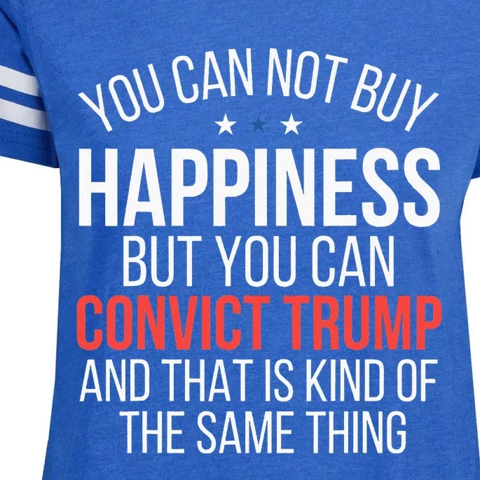 You Can Not Buy Happiness But You Can Convict Trump Enza Ladies Jersey Football T-Shirt