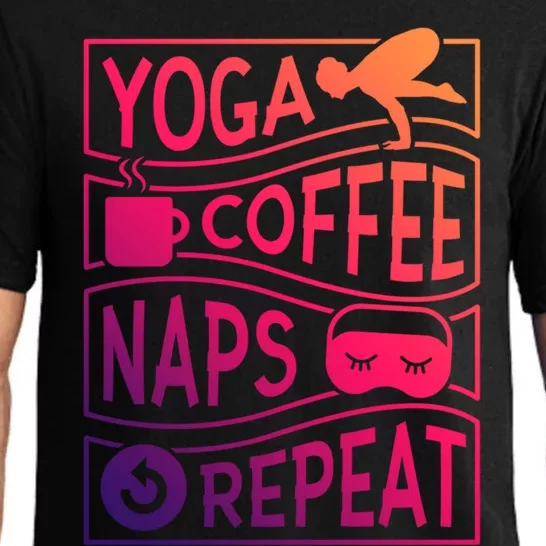 Yoga Coffee Naps Repeat Gift Pajama Set