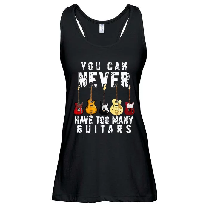 You Can Never Have Too Many Guitars Music Ladies Essential Flowy Tank