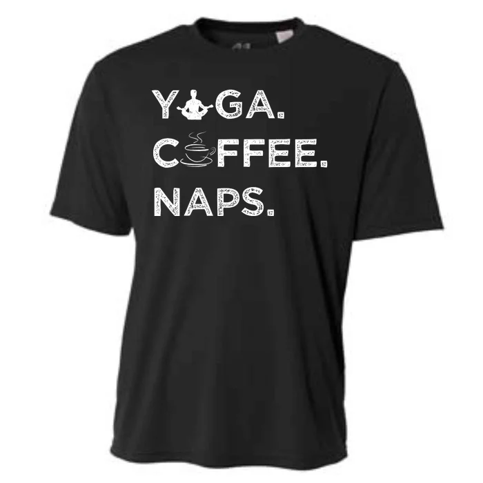 Yoga Coffee Naps Cooling Performance Crew T-Shirt