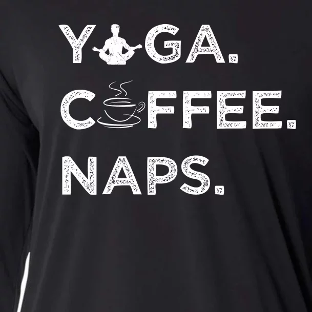 Yoga Coffee Naps Cooling Performance Long Sleeve Crew