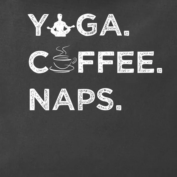 Yoga Coffee Naps Zip Tote Bag