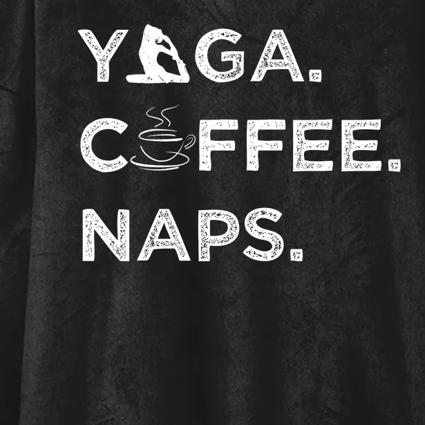 Yoga Coffee Naps Hooded Wearable Blanket