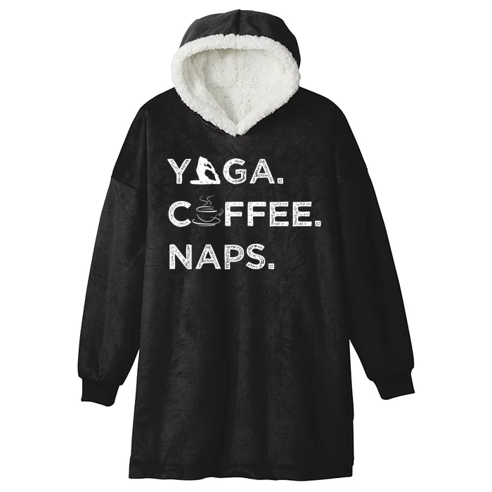 Yoga Coffee Naps Hooded Wearable Blanket