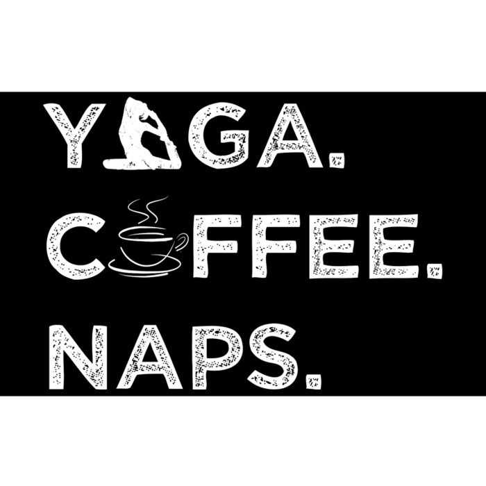 Yoga Coffee Naps Bumper Sticker