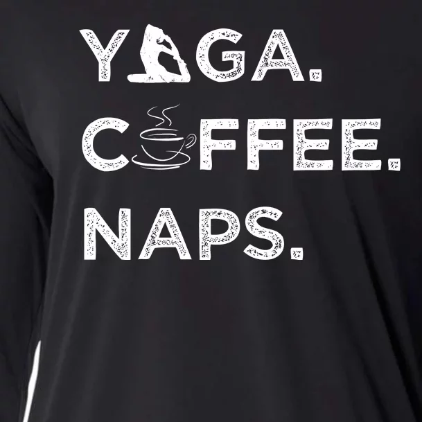 Yoga Coffee Naps Cooling Performance Long Sleeve Crew