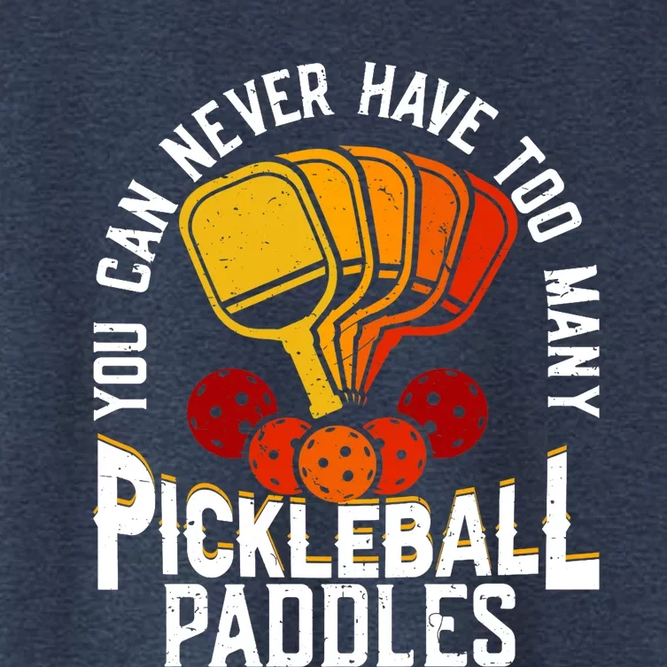 You Can Never Have Too Many Pickleball Paddles Premium Women's Crop Top Tee