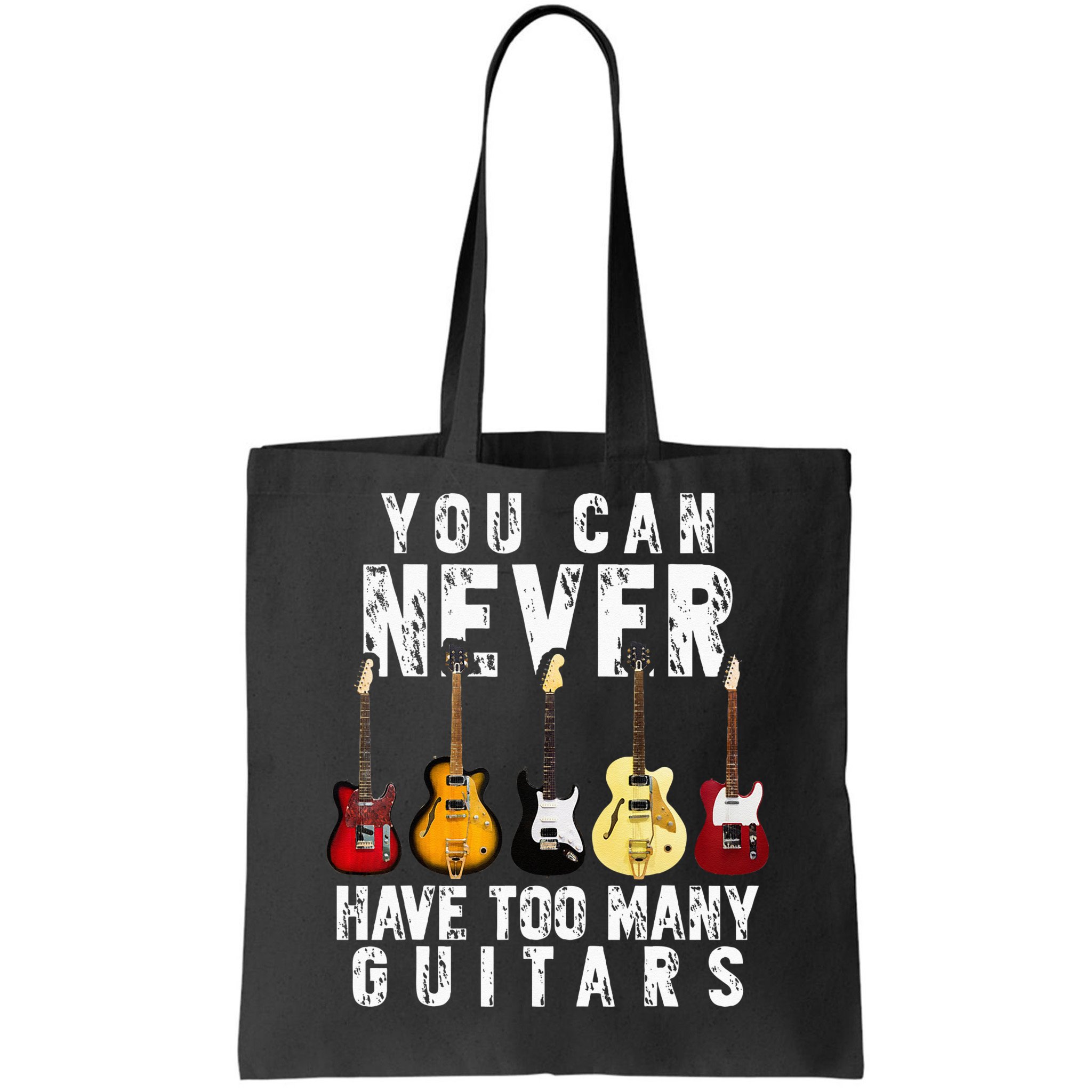 You Can Never Have Too Many Guitars Music Funny Gif Tote Bag |  TeeShirtPalace