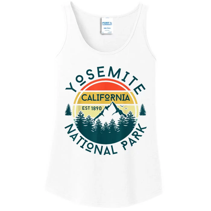 Yosemite California Nature Hiking Outdoors Travel Ladies Essential Tank