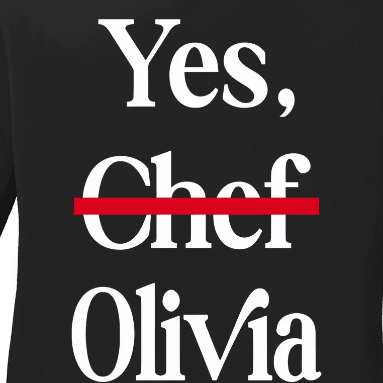 Yes Chef Olivia Ladies Long Sleeve Shirt