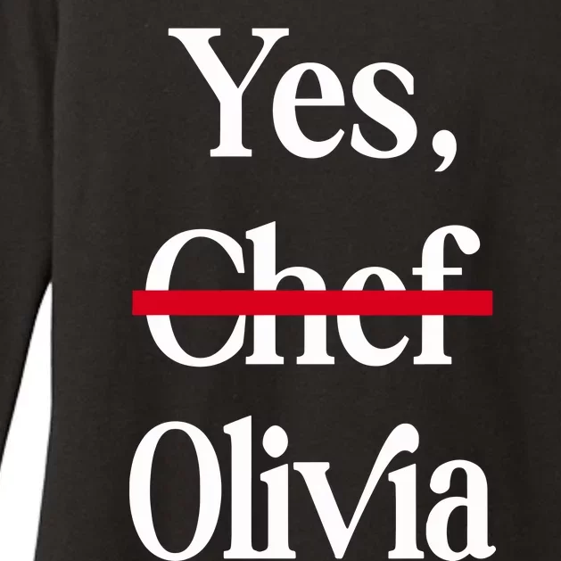 Yes Chef Olivia Womens CVC Long Sleeve Shirt