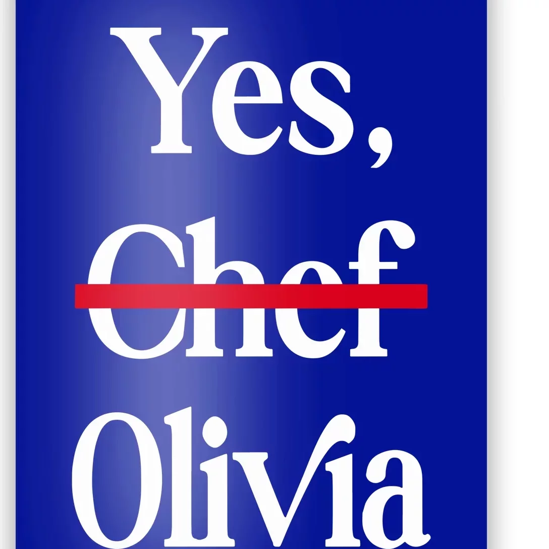 Yes Chef Olivia Poster