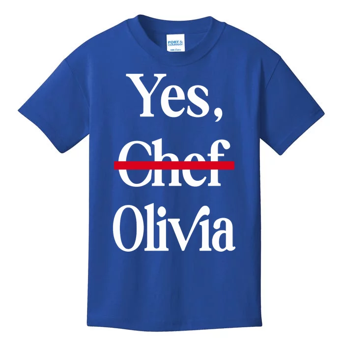 Yes Chef Olivia Kids T-Shirt