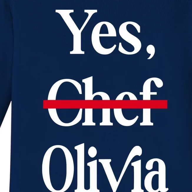 Yes Chef Olivia Baby Long Sleeve Bodysuit