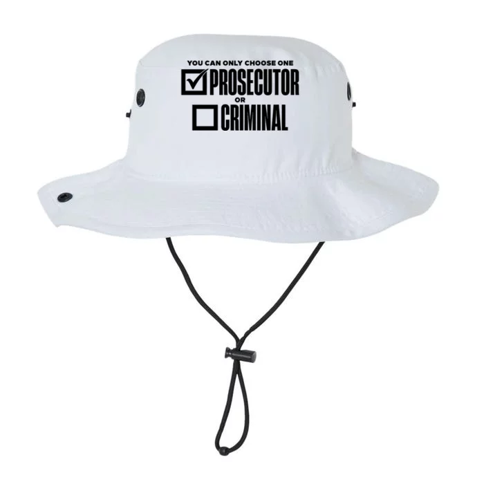 You Can Only Choose One Prosecutor Or Criminal Funny Voting Legacy Cool Fit Booney Bucket Hat