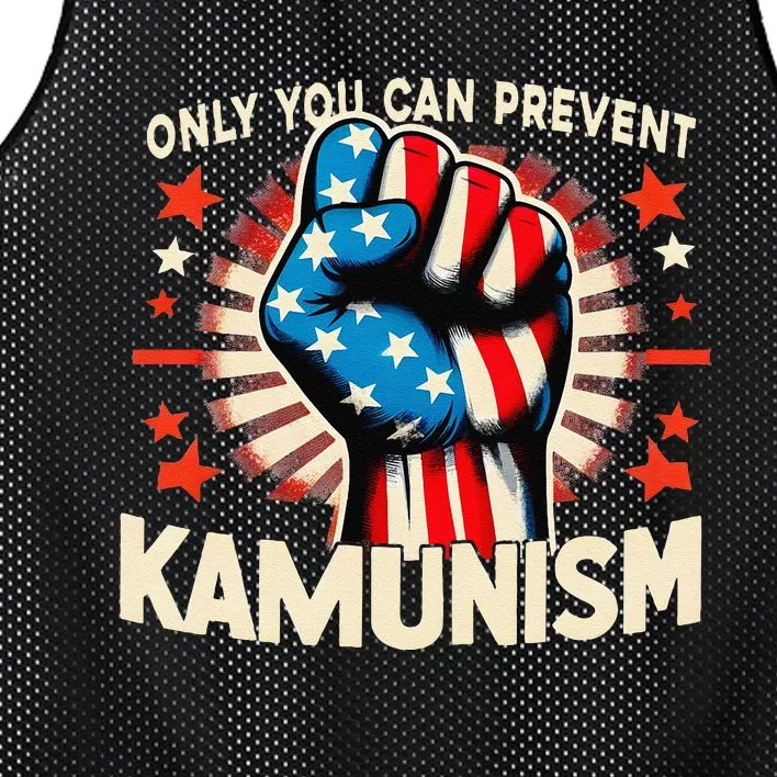 You Can Prevent Communism Fight Socialism Gift Mesh Reversible Basketball Jersey Tank