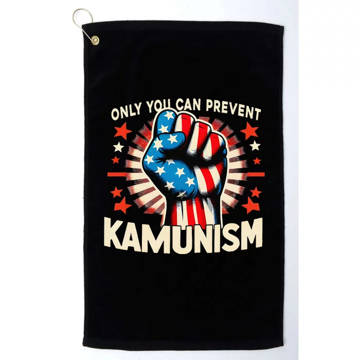 You Can Prevent Communism Fight Socialism Gift Platinum Collection Golf Towel