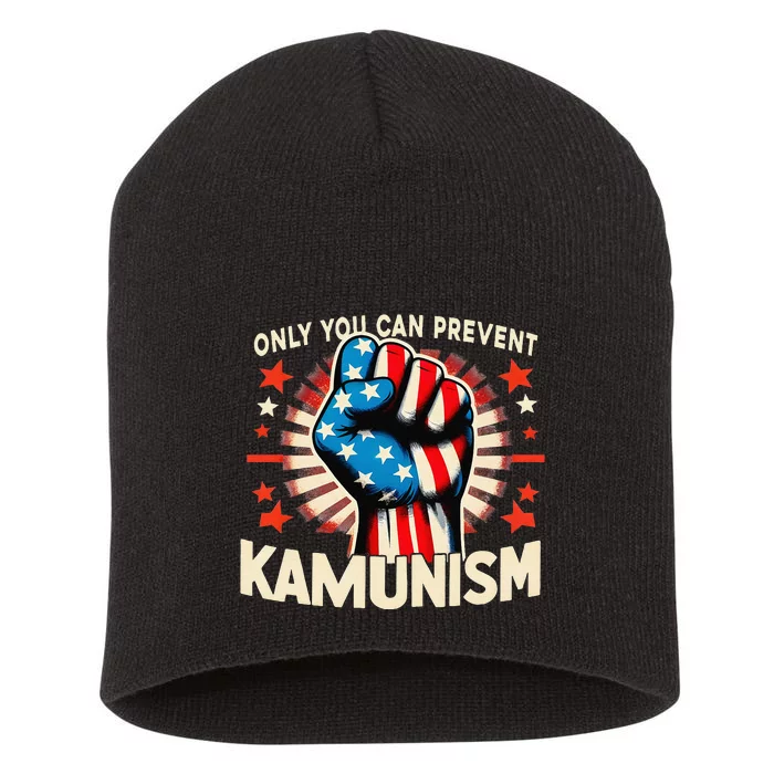 You Can Prevent Communism Fight Socialism Gift Short Acrylic Beanie