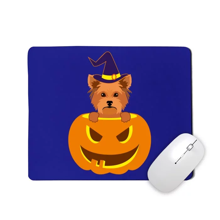 Yorkie Cute Pumpkin Halloween Yorkshire Terrier Dog Lover Meaningful Gift Mousepad