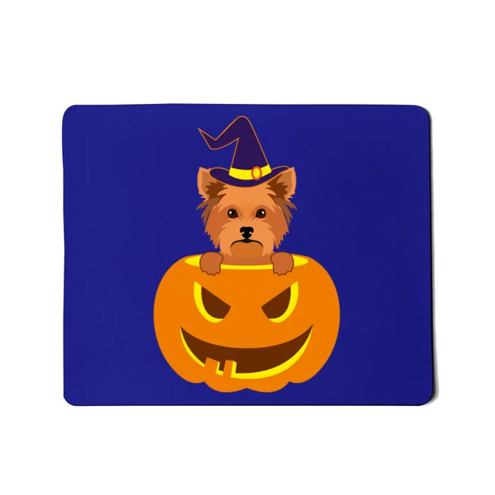 Yorkie Cute Pumpkin Halloween Yorkshire Terrier Dog Lover Meaningful Gift Mousepad