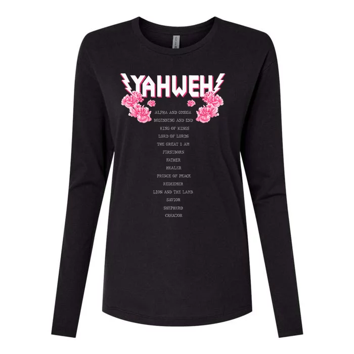 Yahweh Christian Religious YHWH Womens Cotton Relaxed Long Sleeve T-Shirt