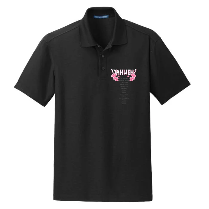 Yahweh Christian Religious YHWH Dry Zone Grid Performance Polo