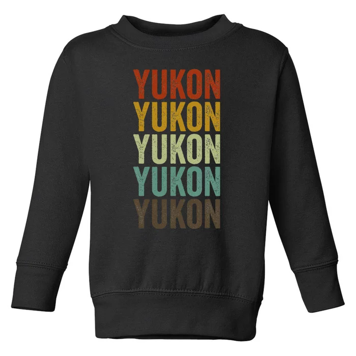 Yukon City Retro Toddler Sweatshirt