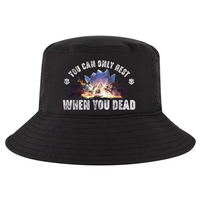 You CanT Rest Hell Of Divers Helldiving Lovers Costume Cool Comfort Performance Bucket Hat