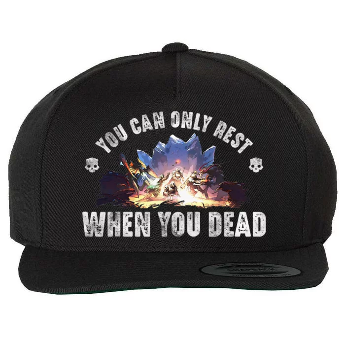 You CanT Rest Hell Of Divers Helldiving Lovers Costume Wool Snapback Cap