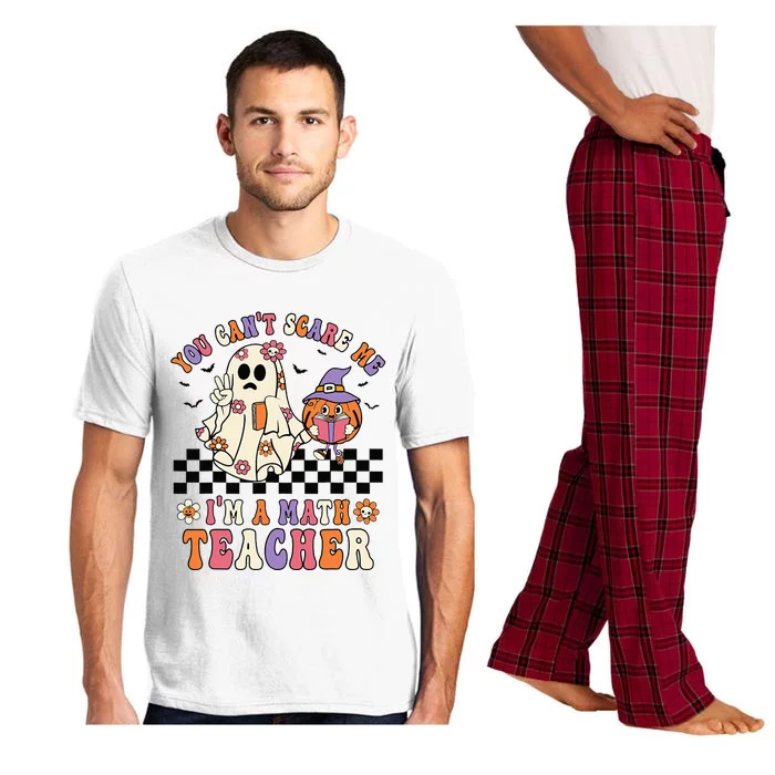 You Cant Scare Me IM A Math Teacher Halloween Middle School Pajama Set