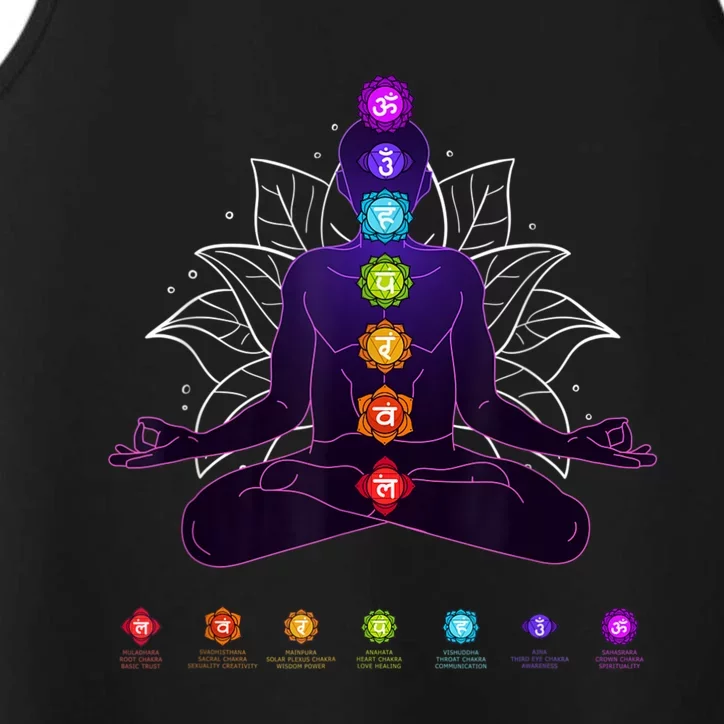 Yoga Chakra Spiritual Body System Meditation Performance Tank