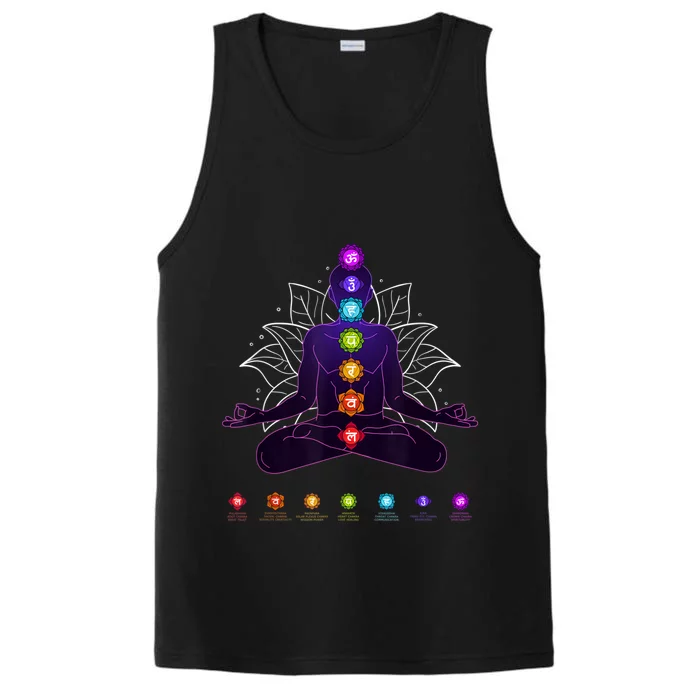 Yoga Chakra Spiritual Body System Meditation Performance Tank