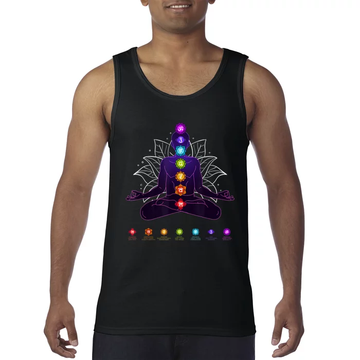 Yoga Chakra Spiritual Body System Meditation Tank Top