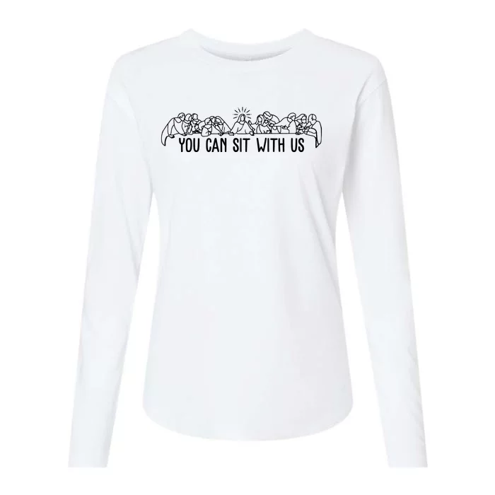 You Can Sit With Us Twelve Apostles Christianity Womens Cotton Relaxed Long Sleeve T-Shirt