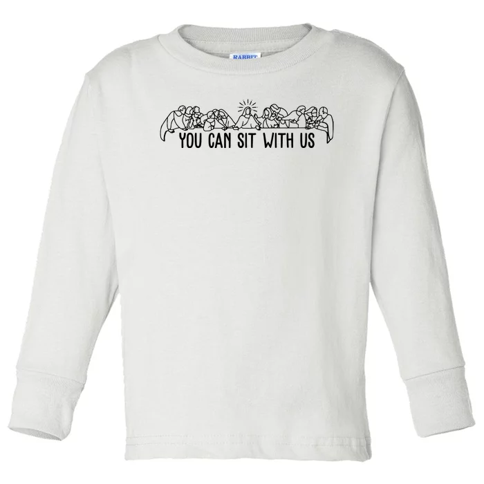 You Can Sit With Us Twelve Apostles Christianity Toddler Long Sleeve Shirt