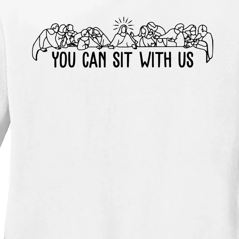 You Can Sit With Us Twelve Apostles Christianity Ladies Long Sleeve Shirt