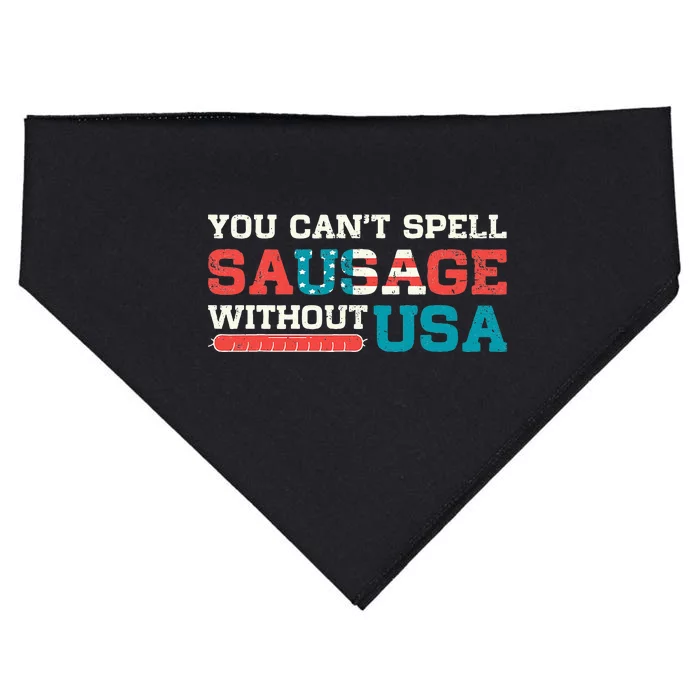 You Can’T Spell Sausage Without Usa USA-Made Doggie Bandana