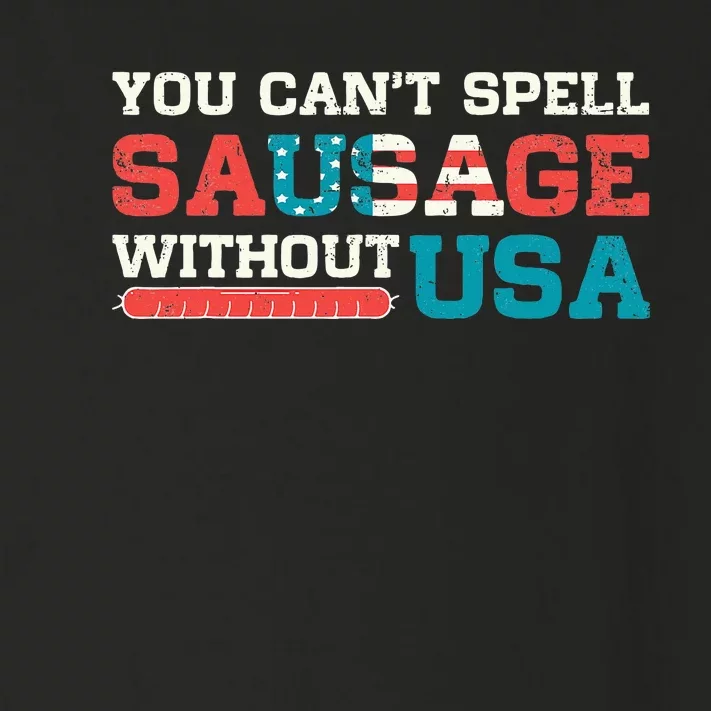 You Can’T Spell Sausage Without Usa Toddler Long Sleeve Shirt