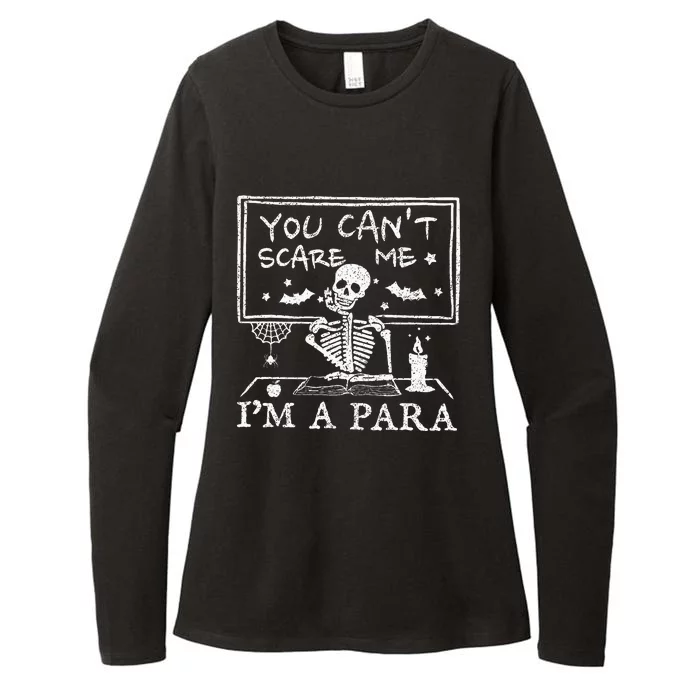 You Cant Scare Me Im A Para Teacher Funny Halloween Womens CVC Long Sleeve Shirt