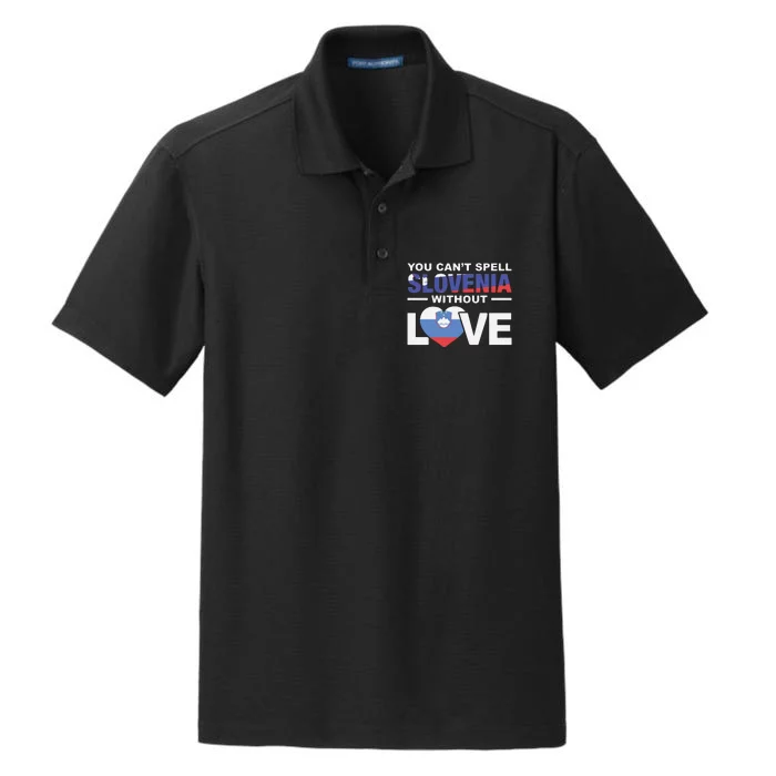 You Can’t Spell Slovenia Without Love Dry Zone Grid Performance Polo