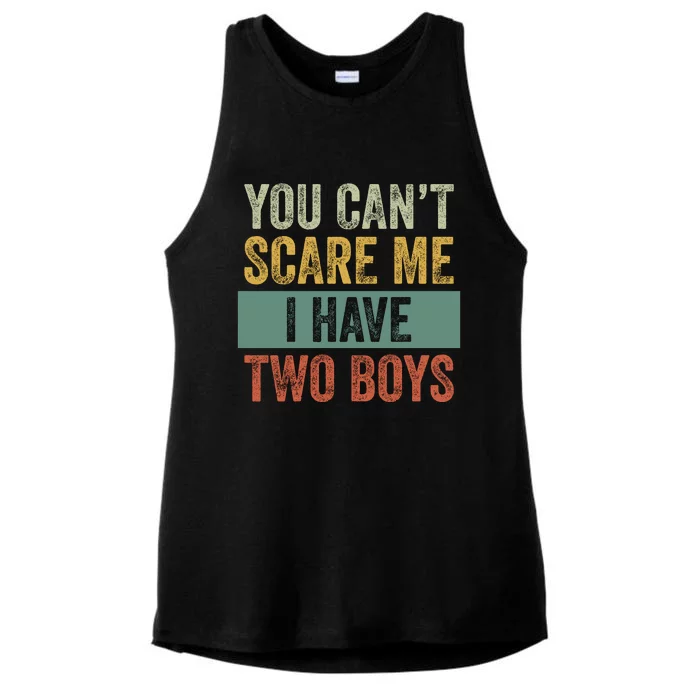 You Can't Scare Me I Have Two Funny Ladies Tri-Blend Wicking Tank